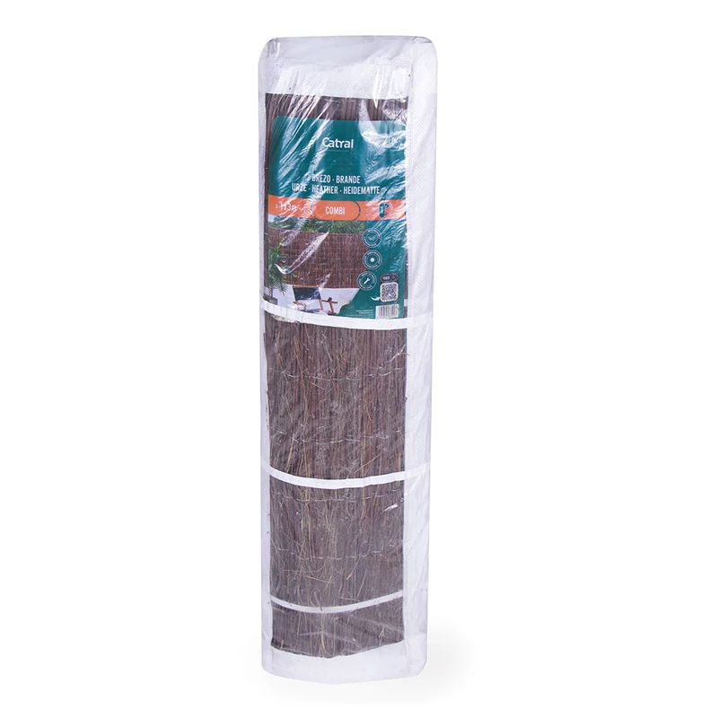 Brezo Combi : Occultation naturelle et esthétique pour votre jardin 2x3 m / Multicolore