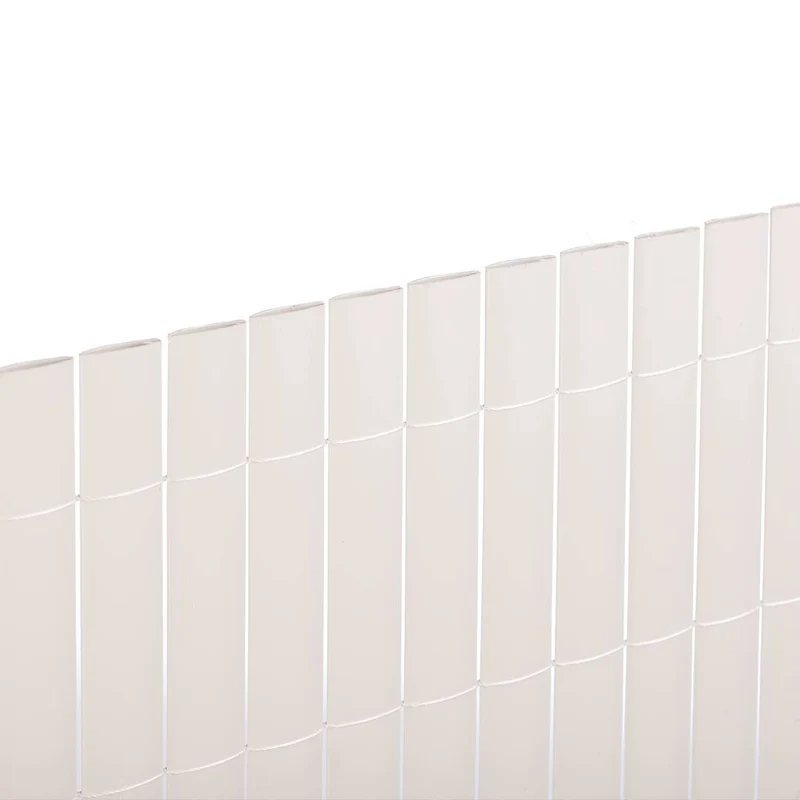 Canisse PVC Elégance Recycane 30mm Blanc - Clôture Décorative 1x3 M / Multicolore