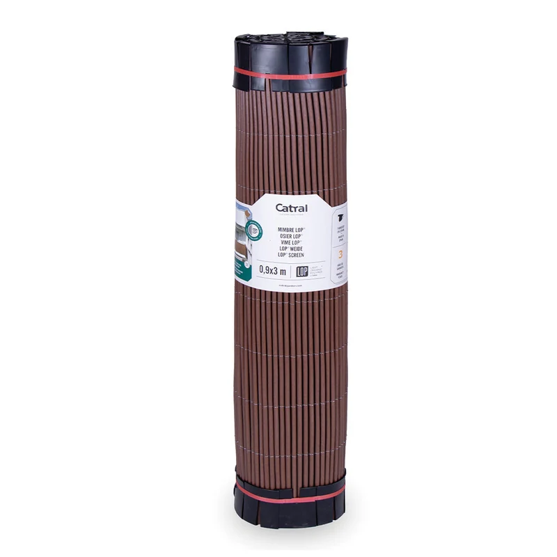 Lop Bois Osier Écologique - Clôture Naturelle 0,9x3 M / Multicolore