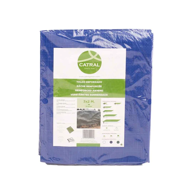 Bâche renforcée bleue - Protection et durabilité 6x10 M / Multicolore