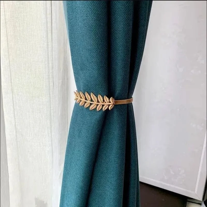 Embrasse rideau feuille de bronze