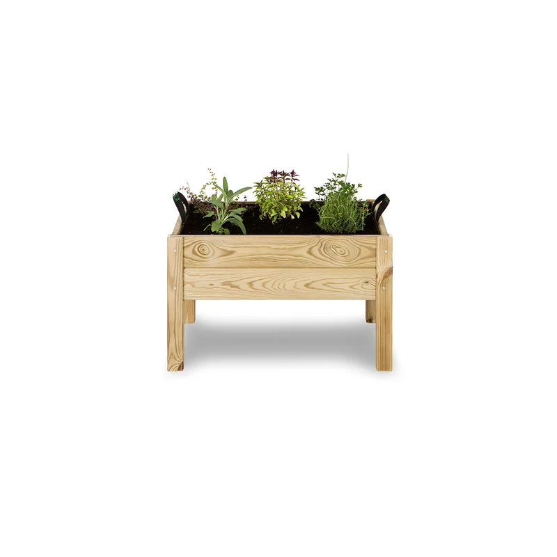 Huerto Urbano De Madera 60x40x40 Cm Kit Leo Hortalia