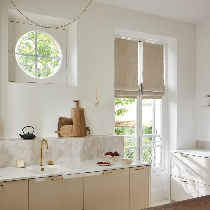 Store bateau occultant LORETO beige doux