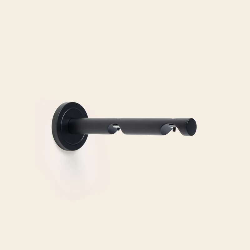 Support berceau double RAYIA noir mat