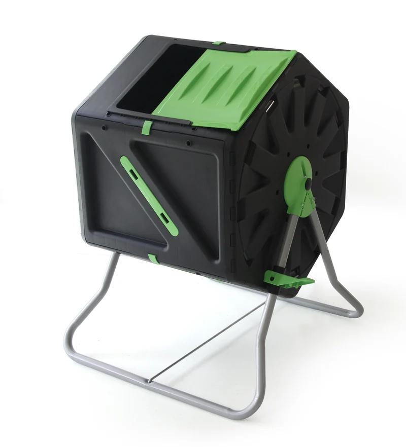 PALMAT Heavy Duty 105 L Chamber Tumbling Composter (28 Gallon)
