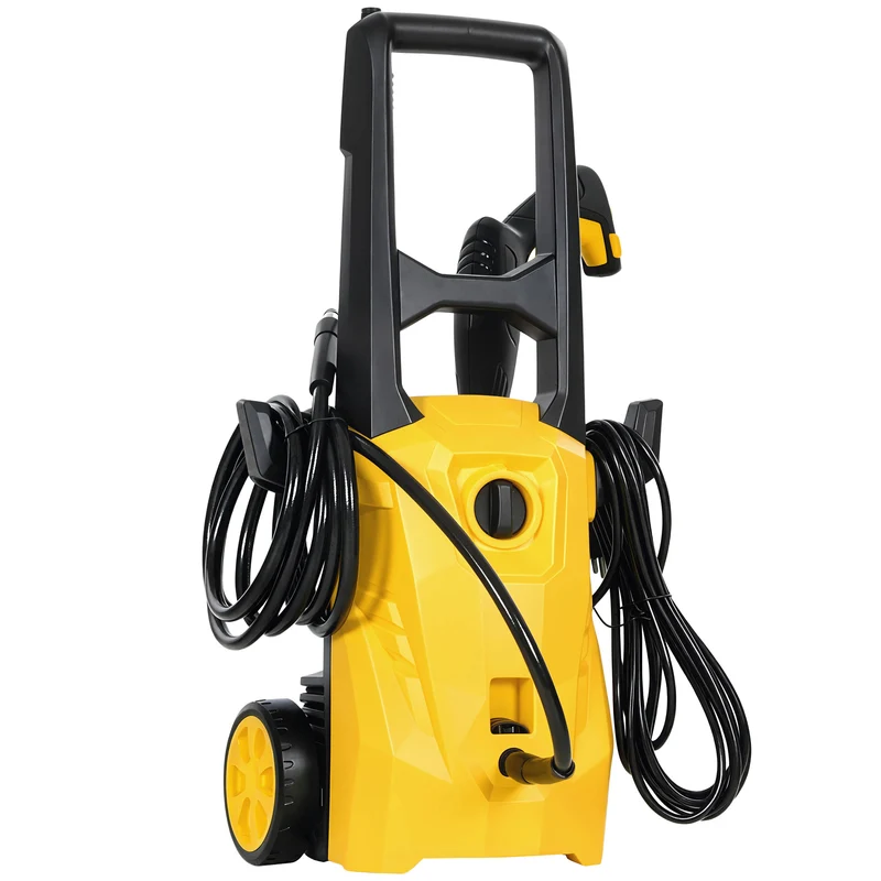 Outsunny Nettoyeur Haute Pression 1600 W Débit 390 L/h Pression 120 Bars