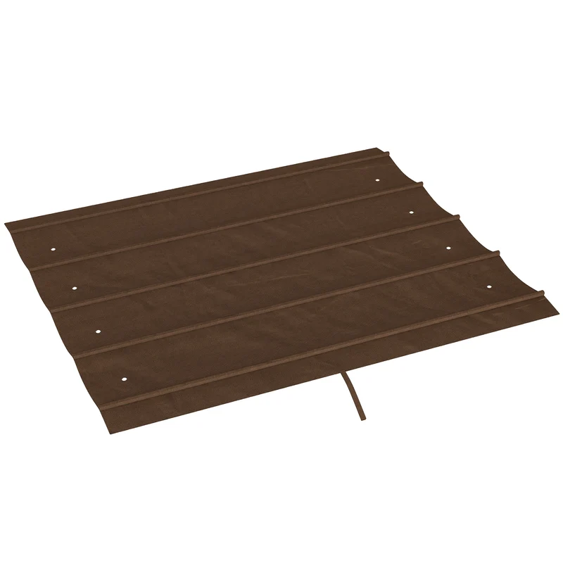 Outsunny Toit Rétractable pour Pergola 3x2,5 M pour Cadre de Pergola 3x2 M Café