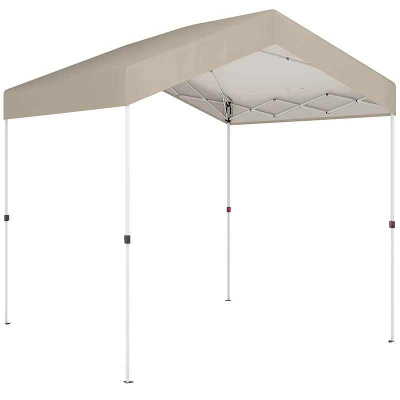 Outsunny Tonnelle Pliante 2,4x2,4 M Pop-up Upf50+ Blocage Central Hauteur Ajustable