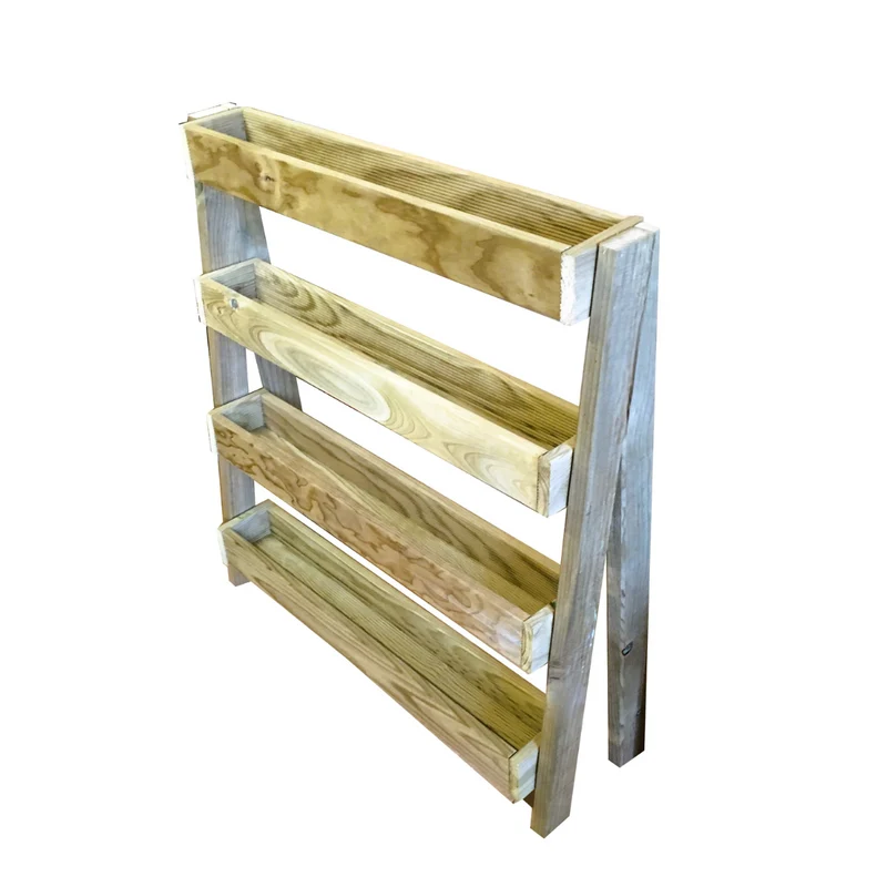 Jardin Potager Urbain Nauris Vertical 4 Compartiments Vidahuerto 90x30x100 Cm.