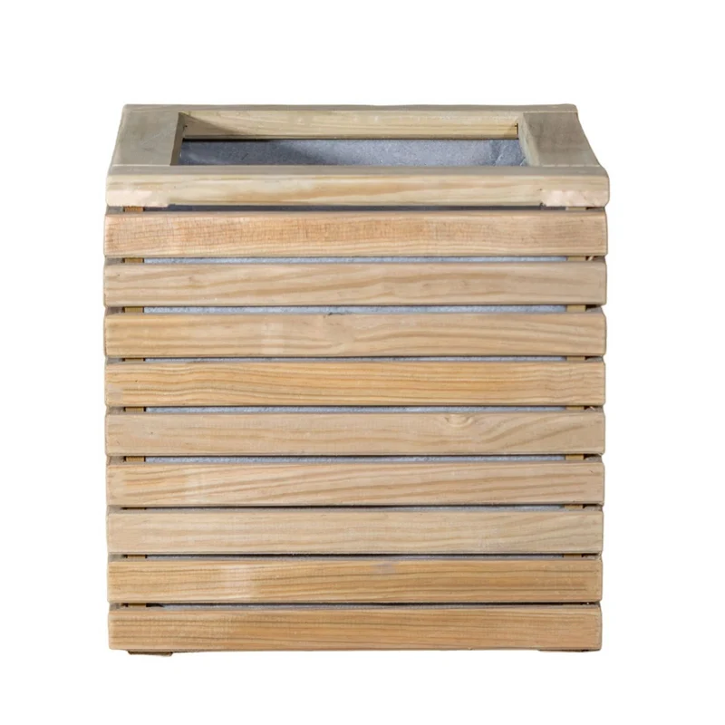 Jardinière Luxe en Bois Traité Vidahuerto 40x40x40 Cm.