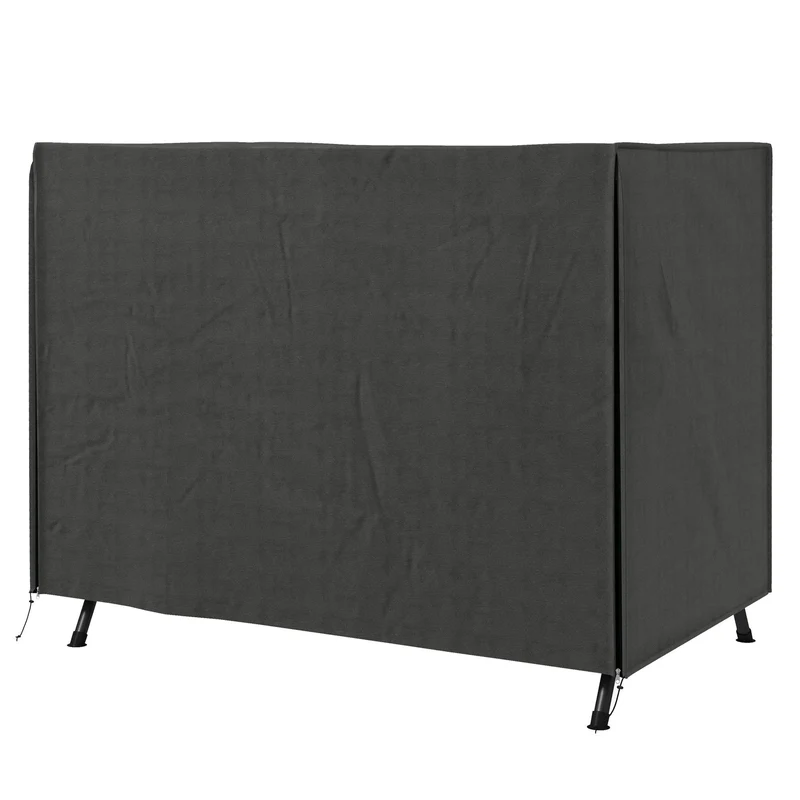Outsunny Housse pour balancelle de jardin avec 2 fermetures éclair 205x124x164 cm Gris foncé