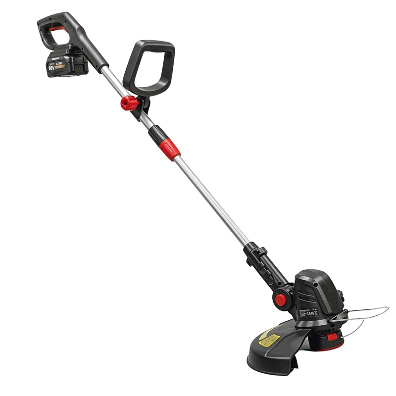 Outsunny Débroussailleuse sans Fil 18 V avec 2 Batteries 4,0 Ah et Chargeur Argenté