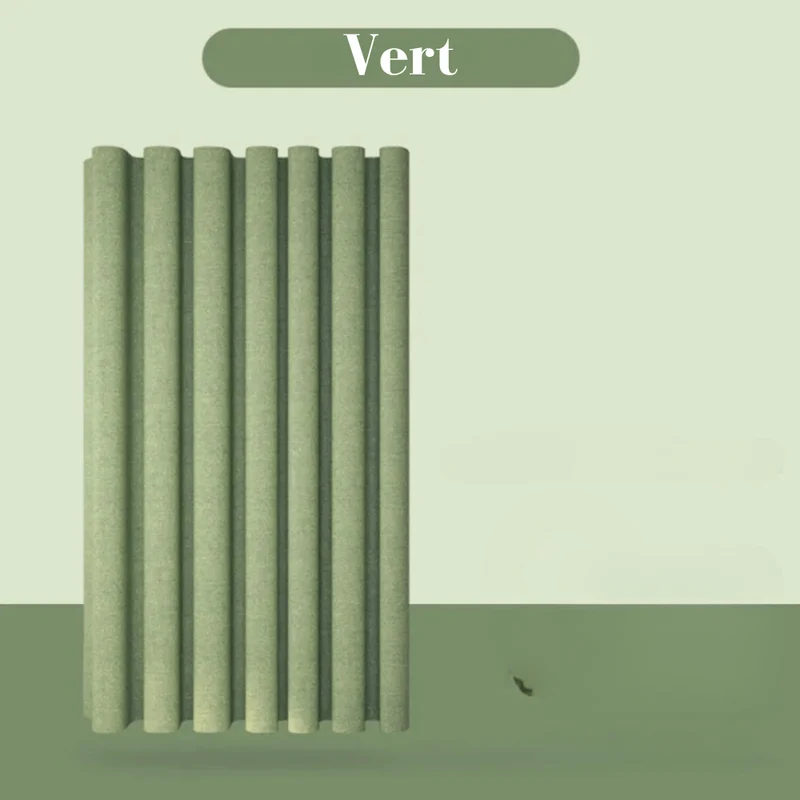 Rideau de douche imitation lin vert