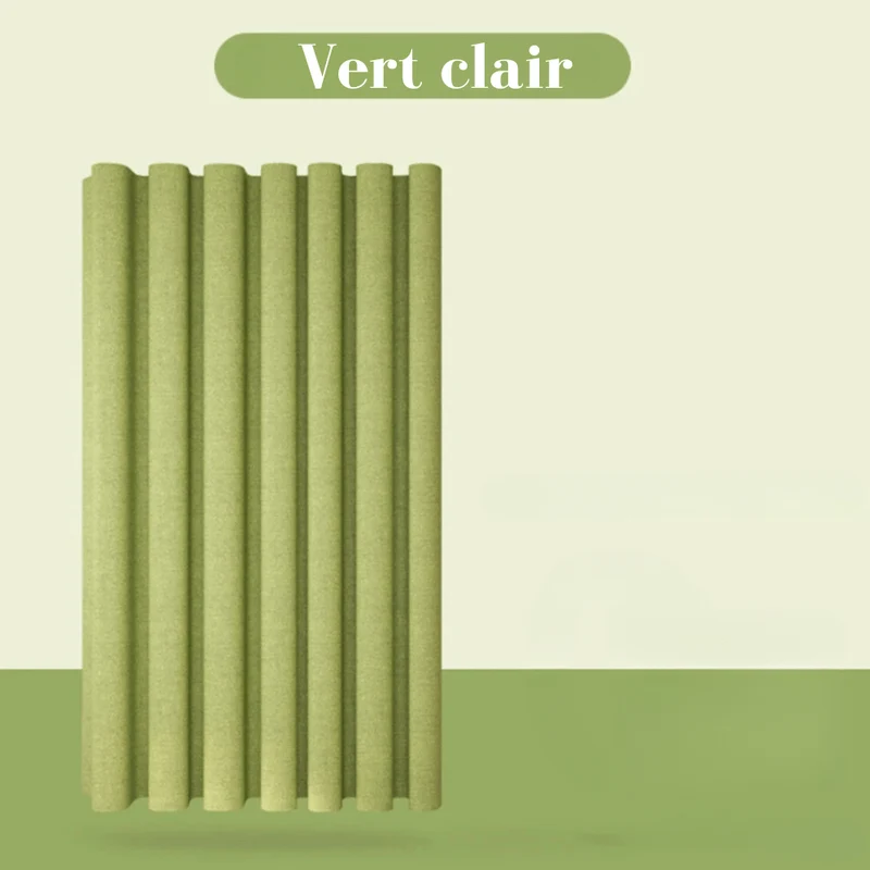 Rideau de douche imitation lin vert clair