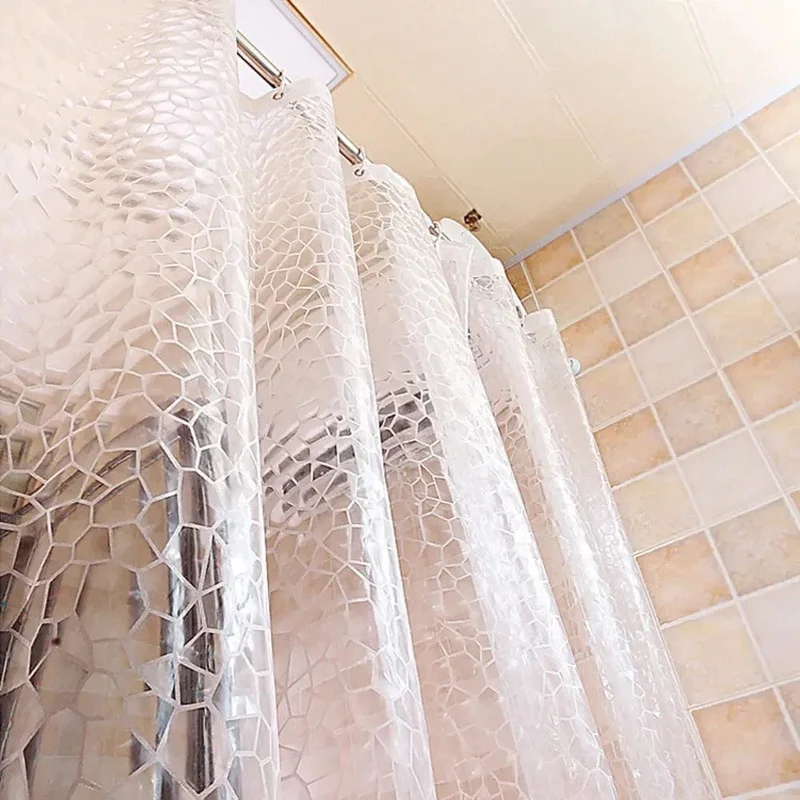 Rideau de douche translucide écaillé