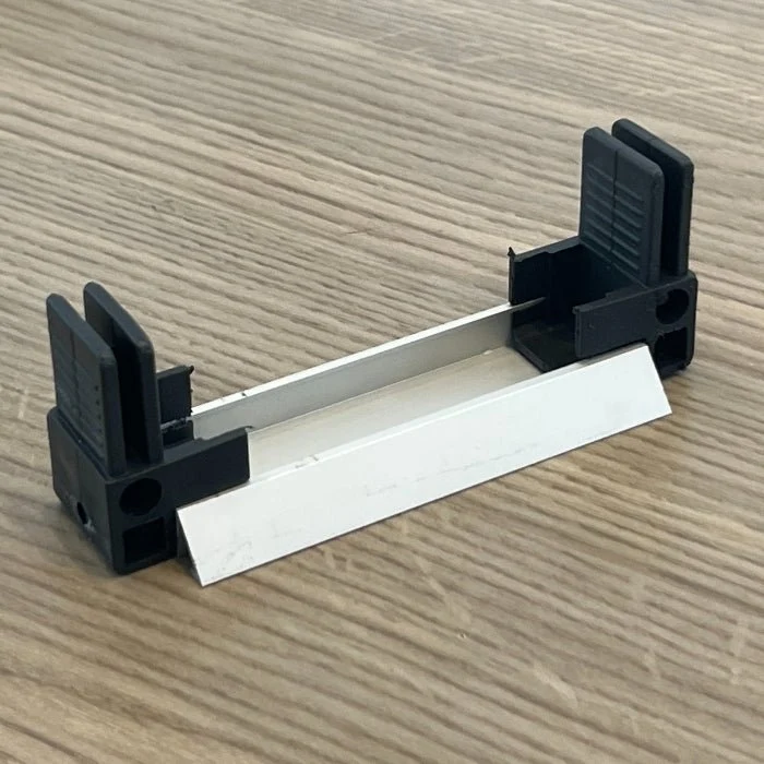Plisstek25 Eckverbinder für flaches Aluminiumprofil – 200 Stück