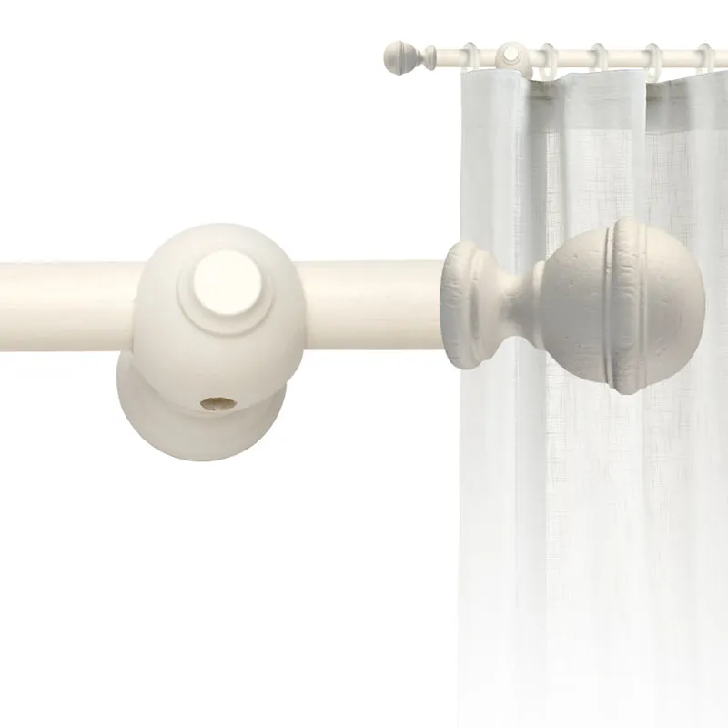 Tringle à rideau Ø30mm Sphère Avec anneaux Installation au mur