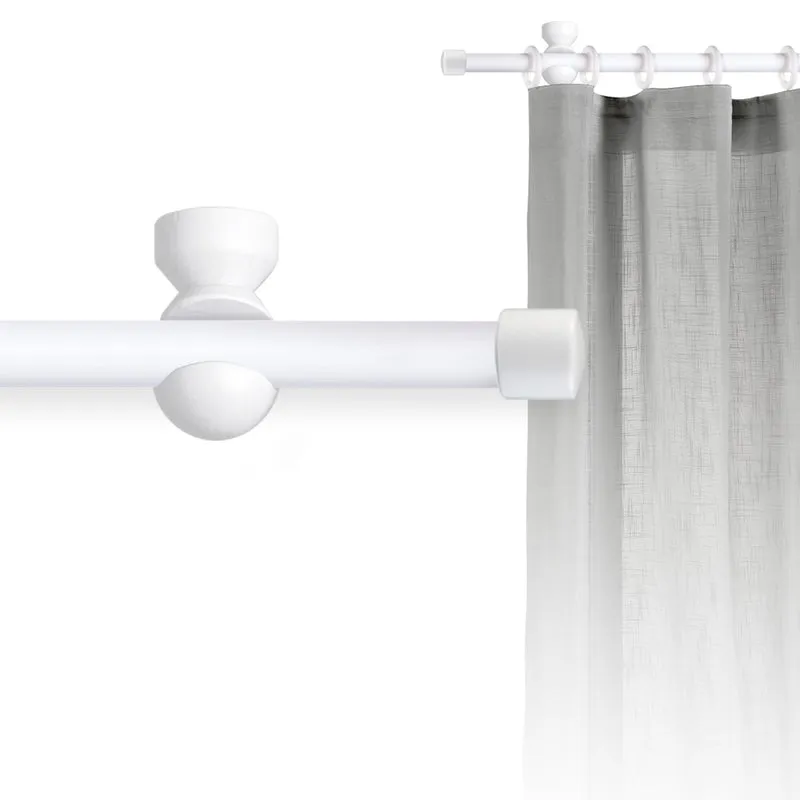 Tringle à rideau Ø22mm Bouchon Avec anneaux Installation au plafond
