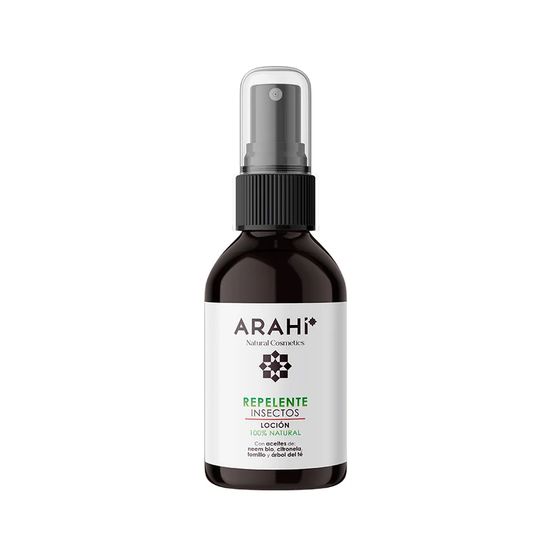 Lotion Répulsive Naturelle Insectes Aux Huiles Essentielles | Protection Douce Pour La Peau 100ml | Arahí Natural Cosmetics
