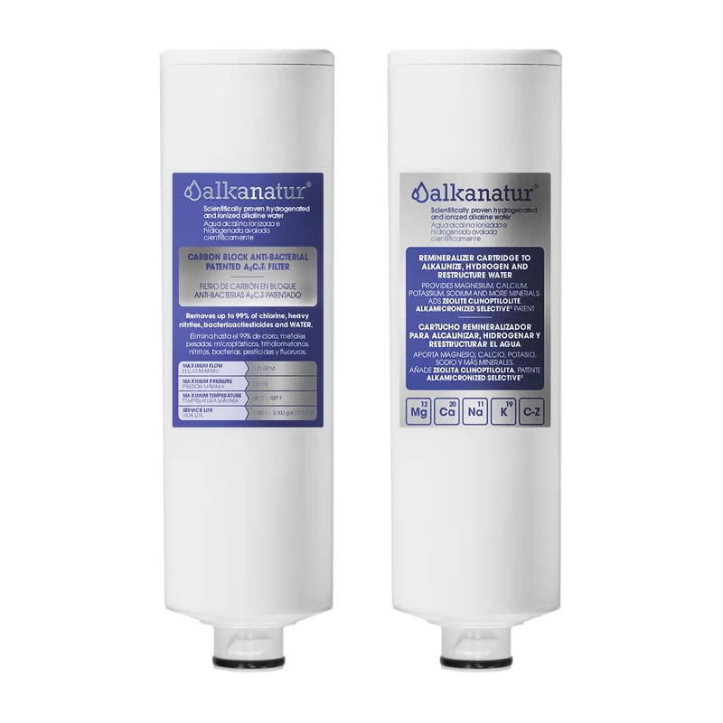 Recambios filtros Depure (depurador + alcalinizador)
