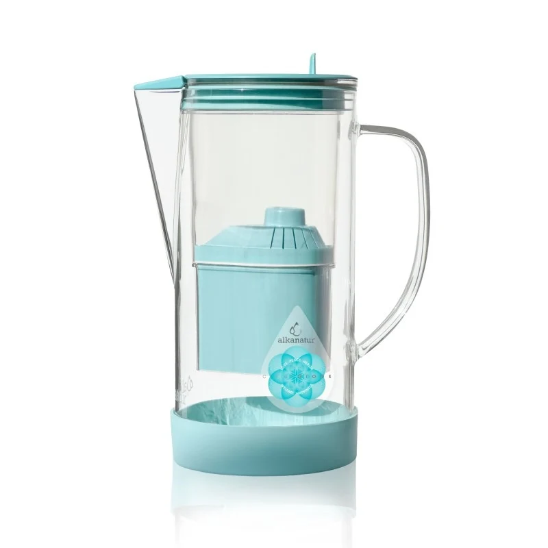 Jarra de Cristal Alkanatur ClearDrops con 1 filtro Baja Emisión de Magnesio