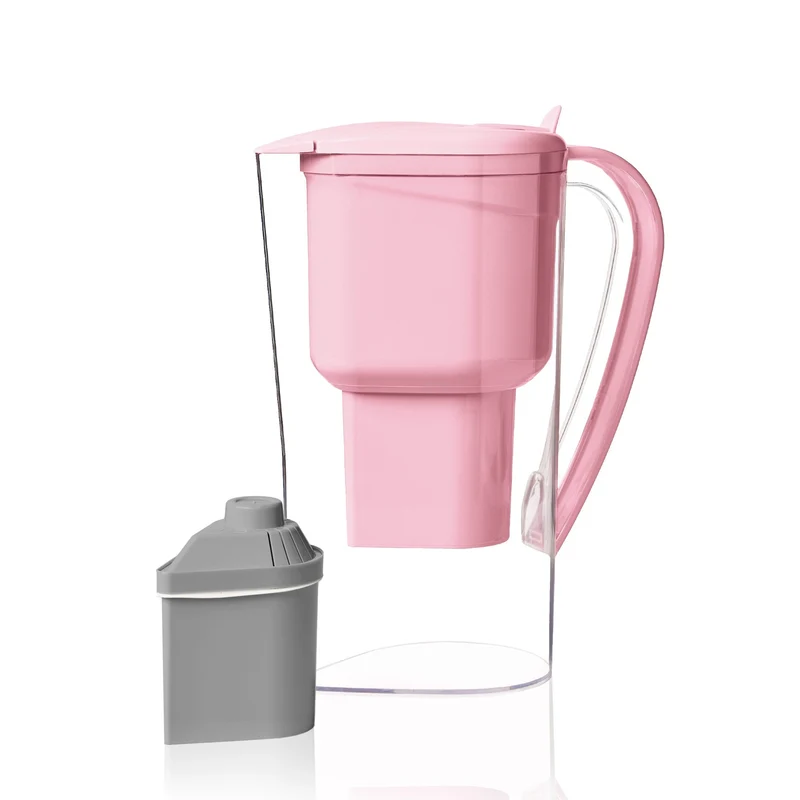 Jarra Rosa Alkanatur Drops con 1 filtro Zeolita Clinoptilolita