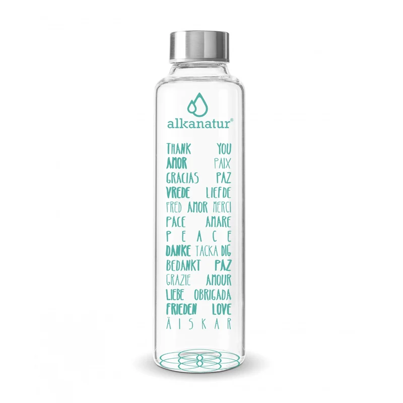 Botella Alkanatur de cristal borosilicato 500ml
