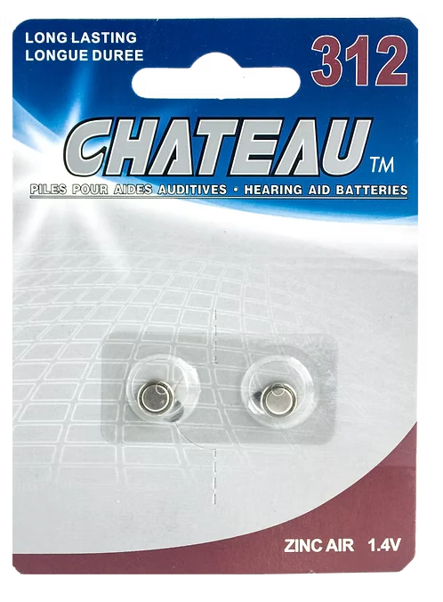 Chateau piles pour aides auditives A312 pk2