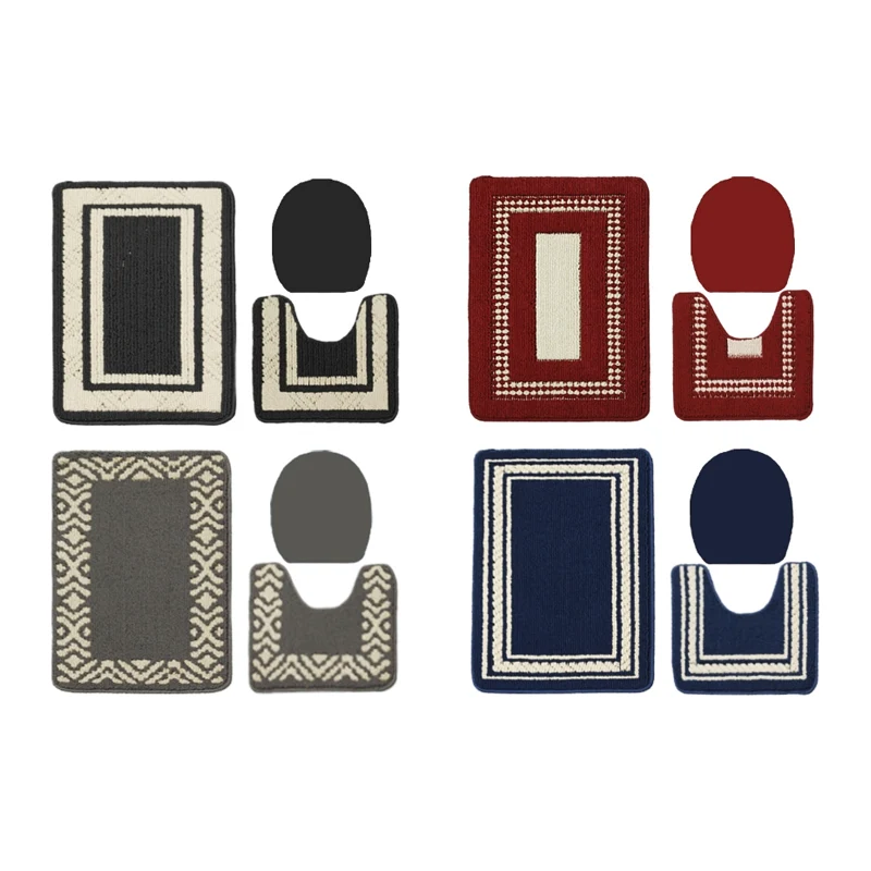 Ensemble de tapis de bain 3pcs