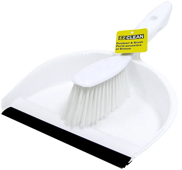 Balai brosse avec porte-poussière