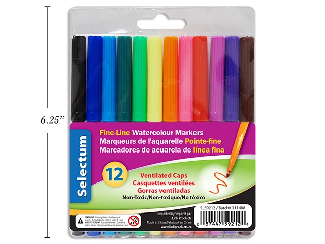 Selectum marqueurs pointe-fine pk12