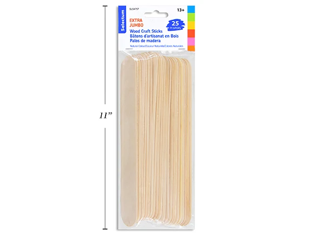 Selectum bâtons de bois jumbo pk25