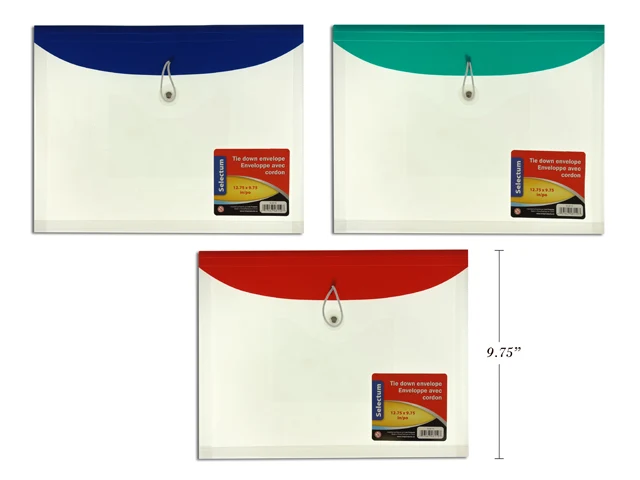 Selectum enveloppe avec cordon 12.75"x9.75"