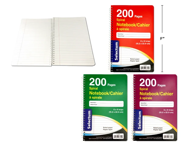 Selectum cahier spirale 200 pages