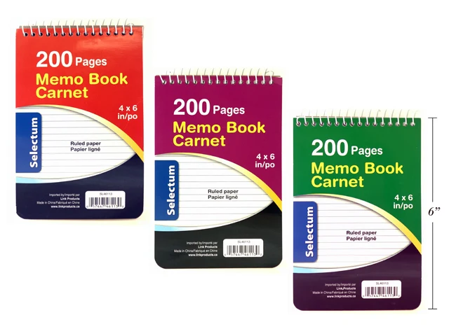 Selectum cahier 4x6" 200 pages