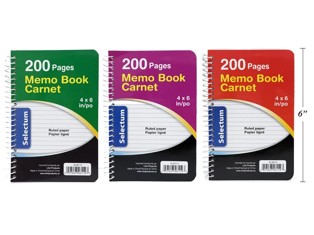 Selectum cahier 4x6" 200 pages