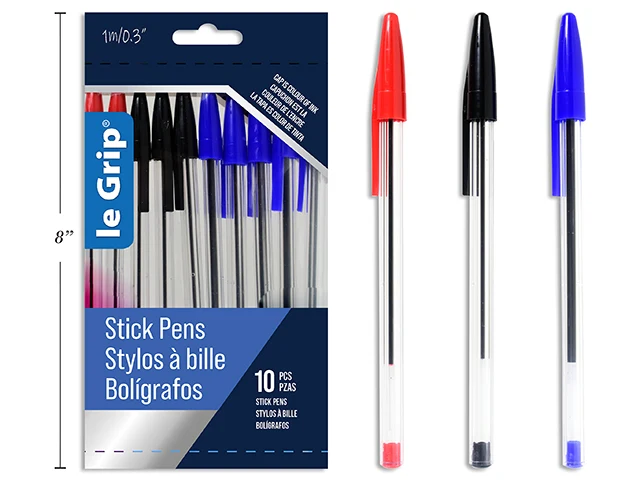 Stylo à billes assortis pk10
