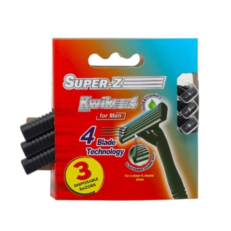 Super-Z rasoirs pour homme 4 lames pk3