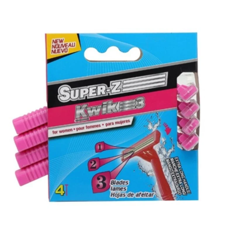 Super-Z rasoirs pour femmes 3 lames pk4