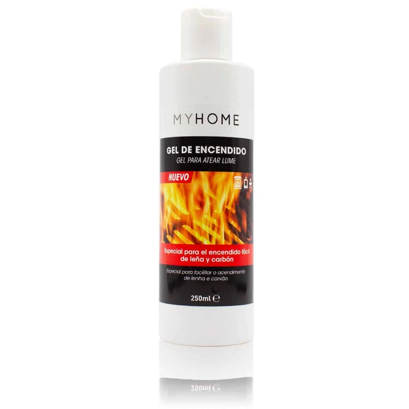 Gel d'allumage 250 ml My Home | Allumage rapide pour barbecues, cheminées et poêles | Combustion efficace