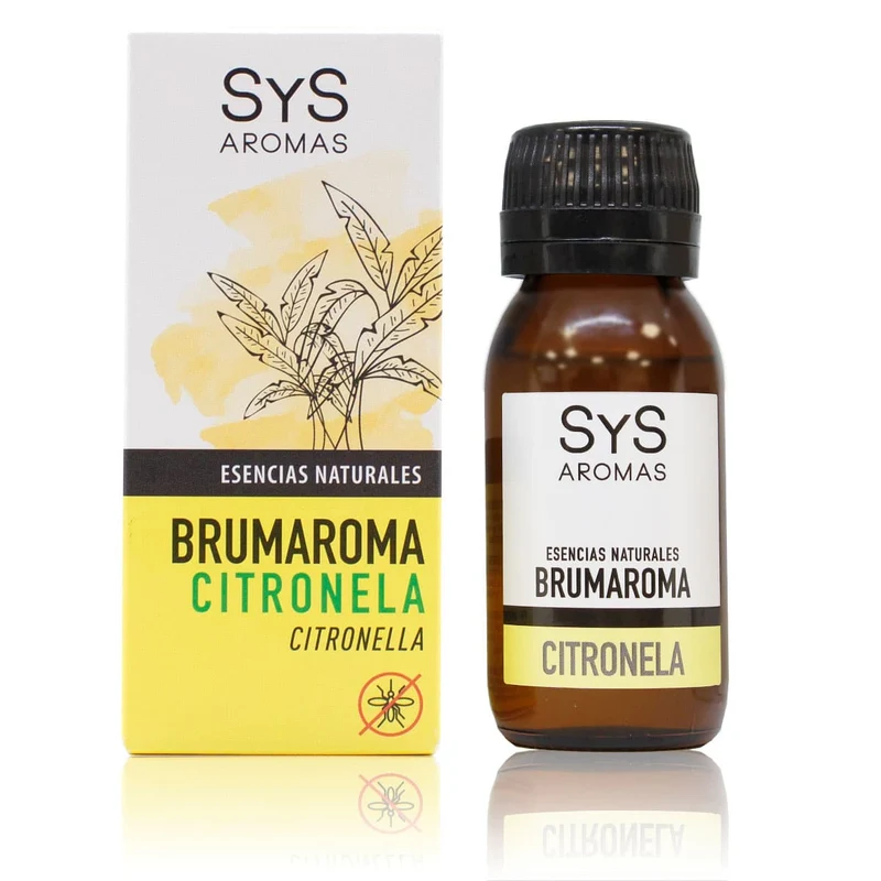 Brumaroma Citronnelle 50 Ml | Essence Hydrosoluble Anti-moustiques | Arôme Naturel Agrumes | Diffuseur Et Humidificateur Sys