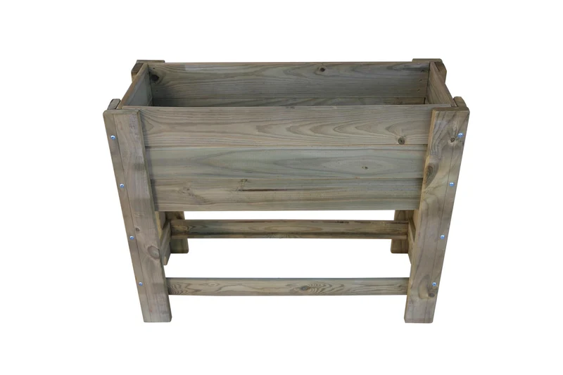 Mesa De Cultivo la Huertezuela Madera Tratada Autoclave 99 X 39 X 80 Cm 80l + Bolsa Geotextil