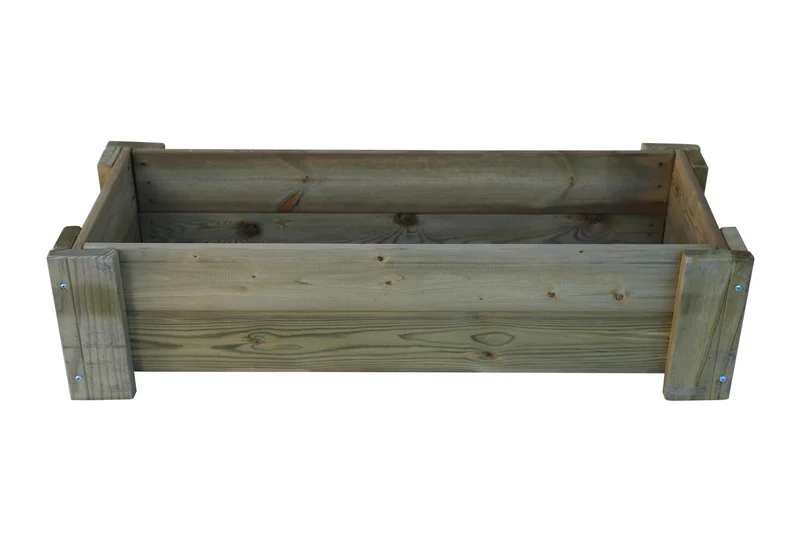 Mesa De Cultivo la Vega Madera Tratada Autoclave 99 X 39 X 25 Cm 50l + Bolsa Geotextil