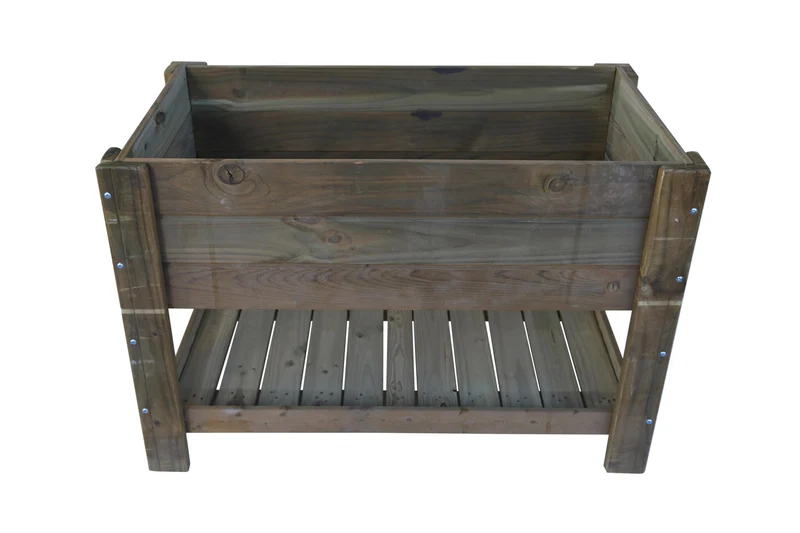 Mesa De Cultivo el Sotillo Madera Tratada Autoclave 79 X 56 X 80 Cm 95l + Bolsa Geotextil