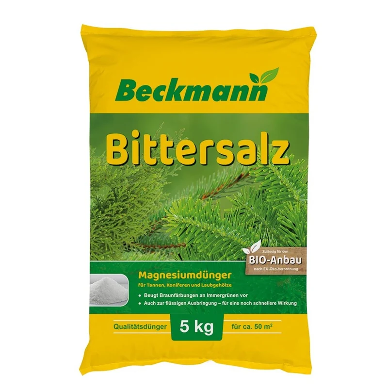 Bittersalz 10kg - Sulfato De Magnesio Para Abetos Y Coníferas, Nutrición Eficiente Y Rápida Solubilidad
