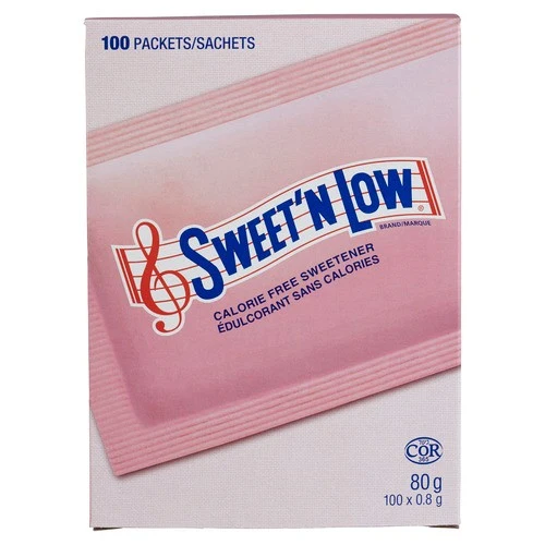 Sweet n Low édulcorant sans calories 100 sachets