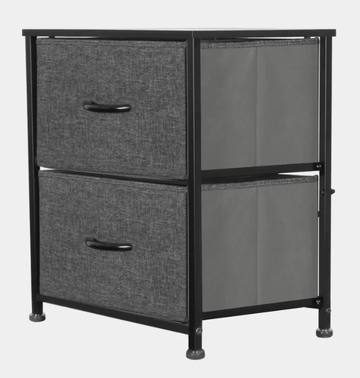 Meuble en métal avec tiroir de tissu