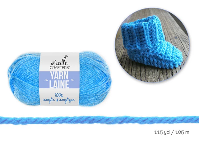 Needle Crafters laine bleu pâle 50g