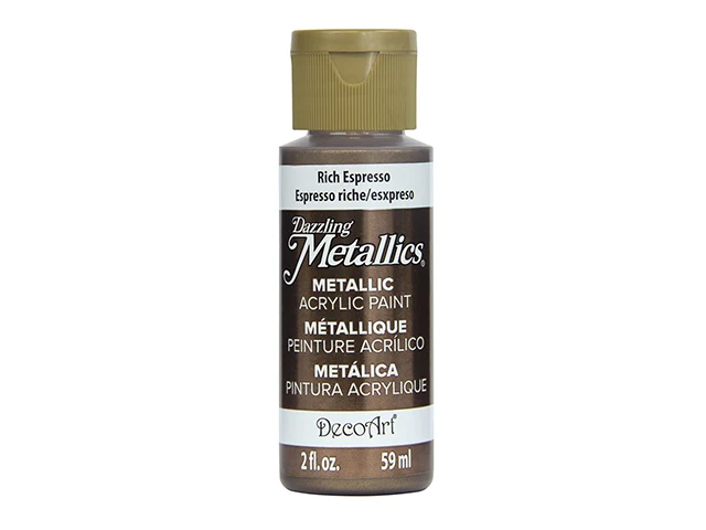 Decoart peinture métallique espresso riche 2oz