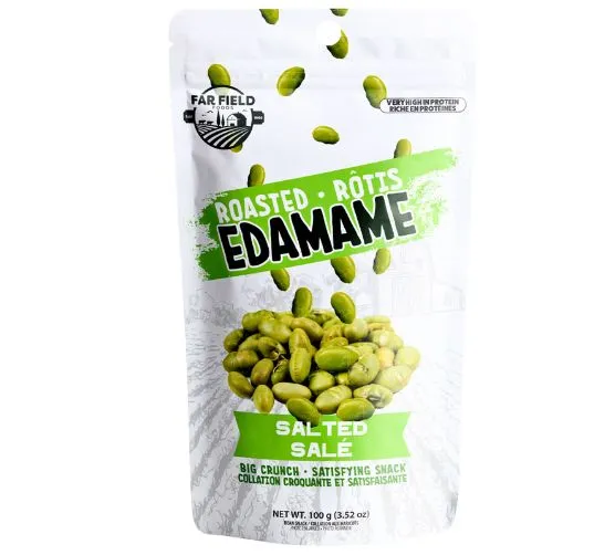 Far Field Farms edamame rôtis salé 100g